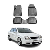 OMAC Alfombrillas De Coche para Opel Vectra 2002-2008 Negro Goma TPE 4Pza